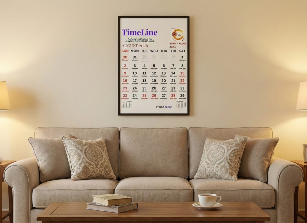 TimeLine Wall Calendar Classic Edition 12"×17" (Inches)