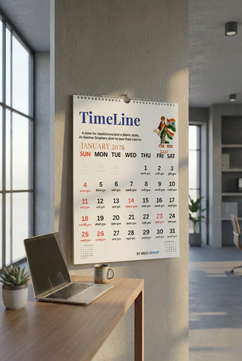 TimeLine Wall Calendar Classic Edition   13"×19" (Inches)