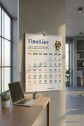 TimeLine Wall Calendar Classic Edition   13"×19" (Inches)